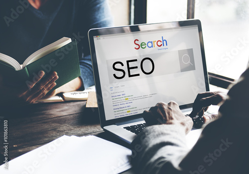 SEO Search Engine Optimization Business Marketing Concept photo