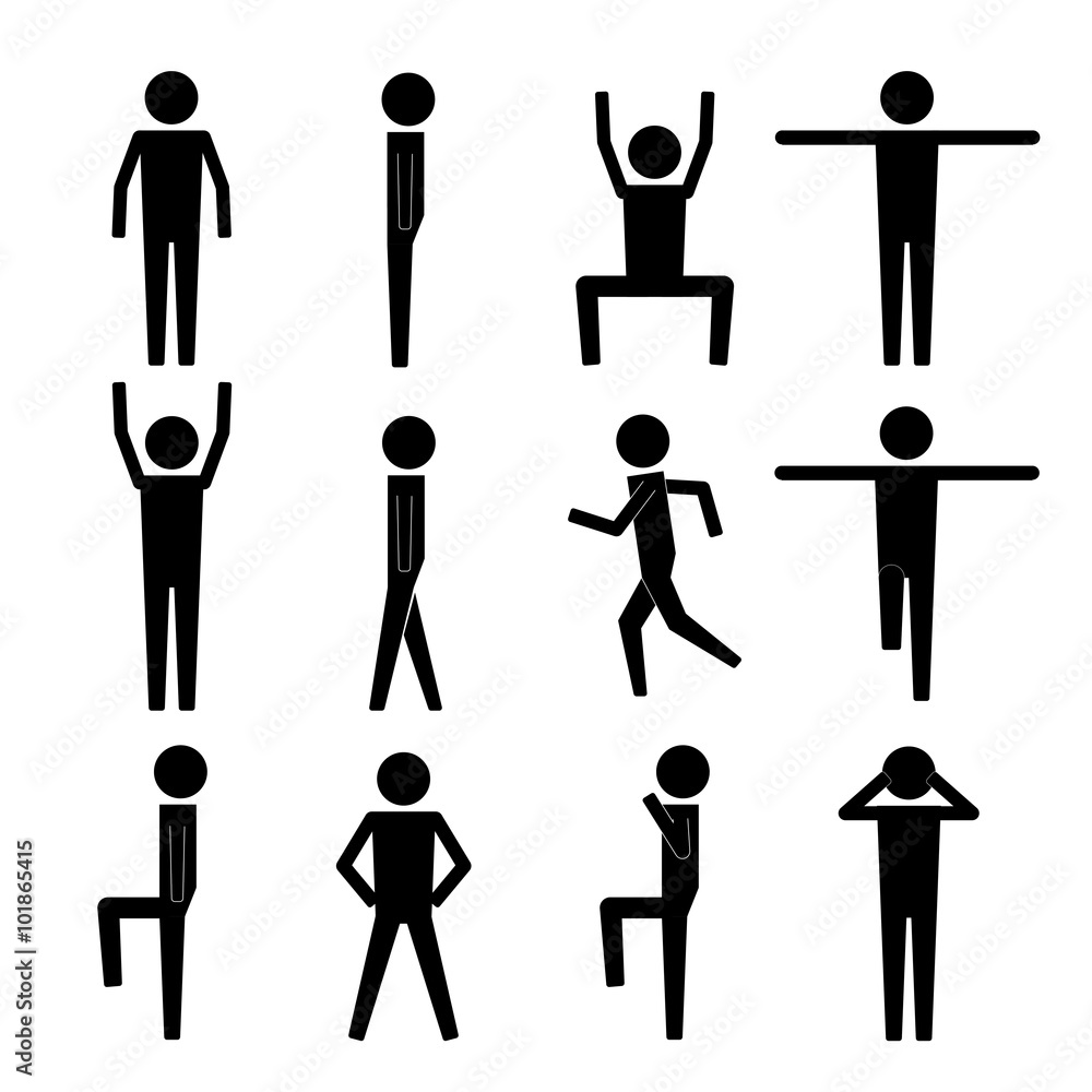 Image Details IST_17050_06894 - Vector cartoon stick figure drawing  conceptual illustration of successful, happy and confident man,  entrepreneur or businessman leaning towards office desk with arms crossed..  Vector Cartoon Illustration of Happy,