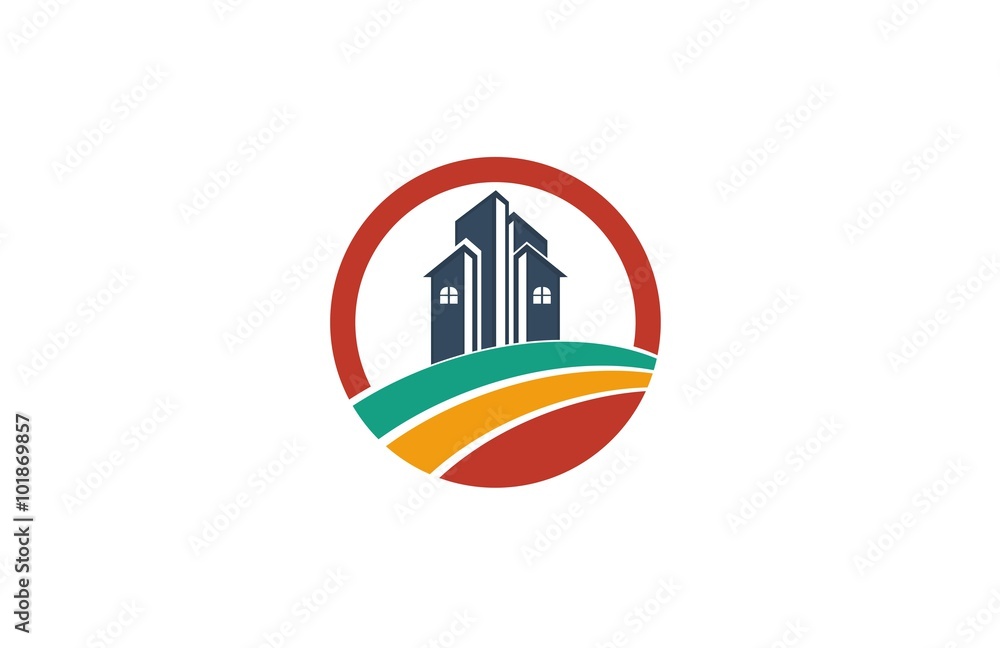 Obraz premium real estate modern logo