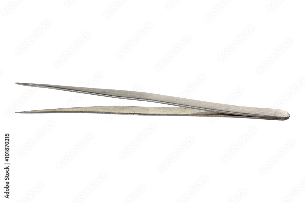 tweezers on white isolated background tweezers on white isolated background