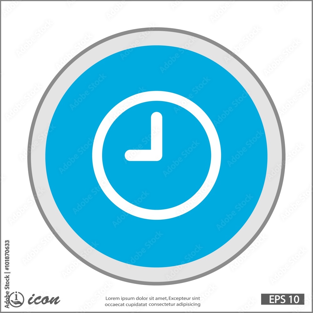 Pictograph of clock Pictograph of clock