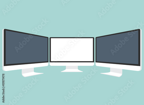 Computer Monitor Isolated