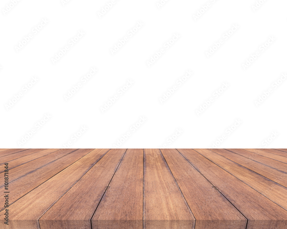 Wood plank on white background Wood plank on white background
