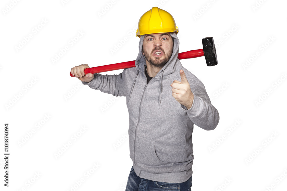 menacing expression employee