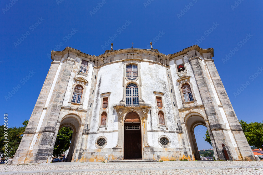 Obidos, Portugal. Church of the Senhor do Jesus da Pedra Sanctuary. 18th century Baroque architecture.