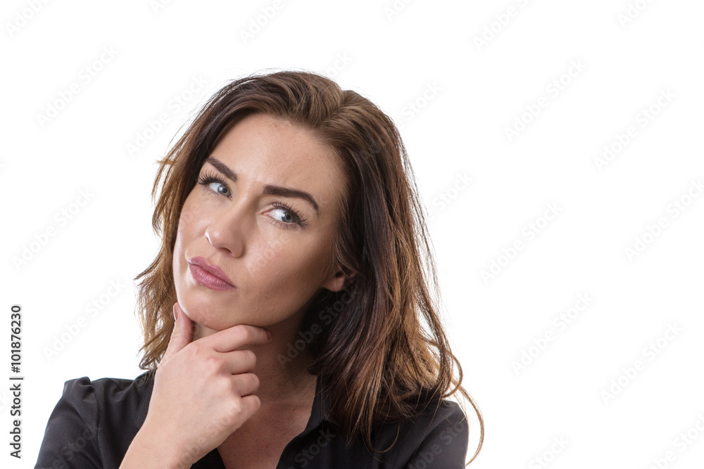 puzzled pretty woman puzzled pretty woman