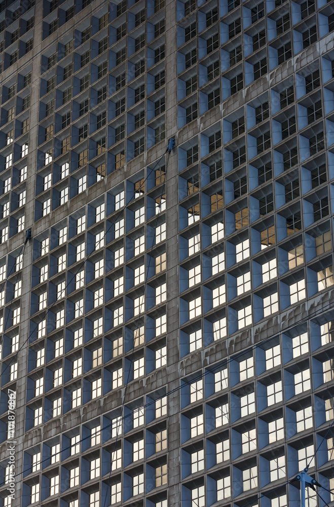 Wall of skyscraper (background). Wall of skyscraper (background).