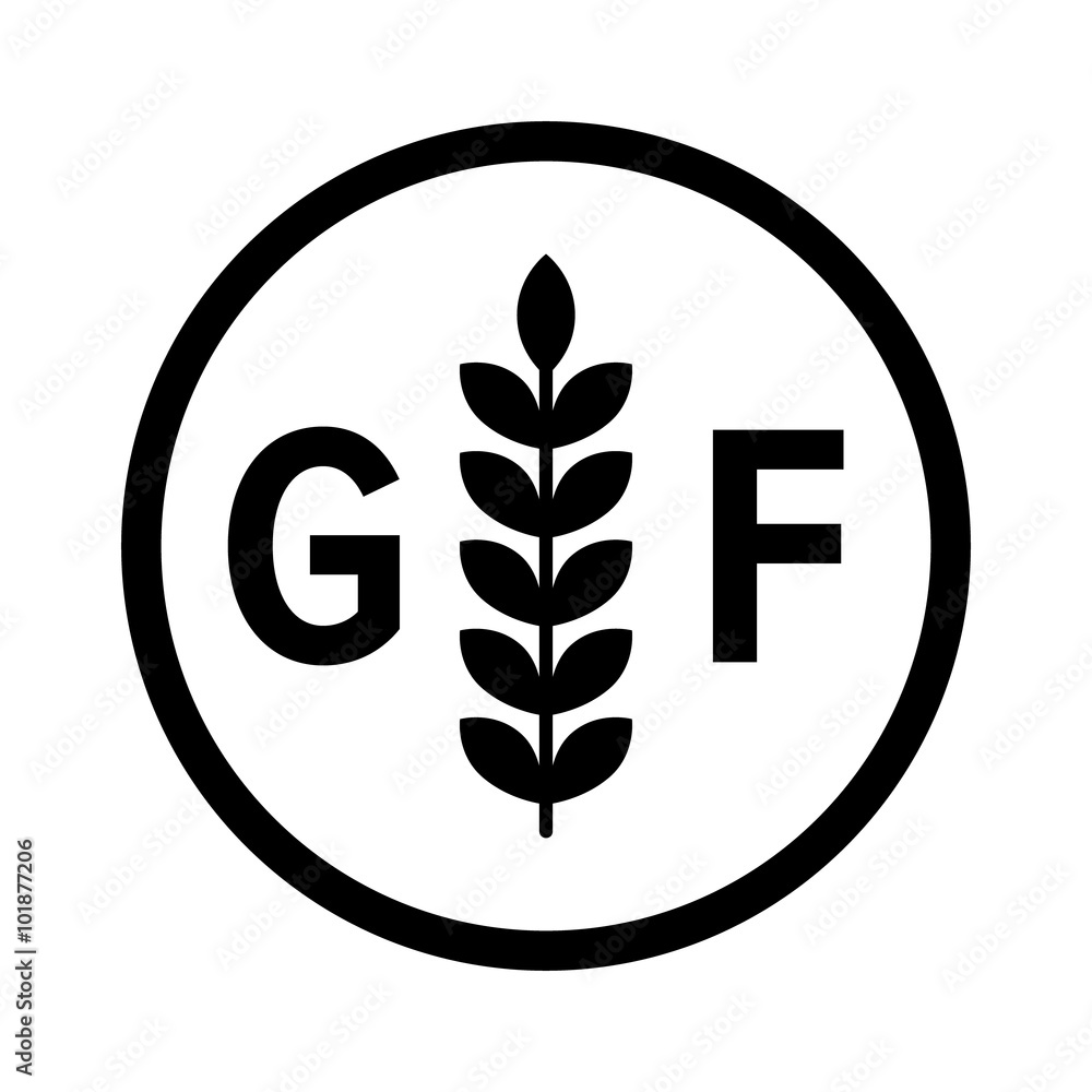 Φωτογραφία gluten free or non gluten food allergy product dietary label for apps and websit