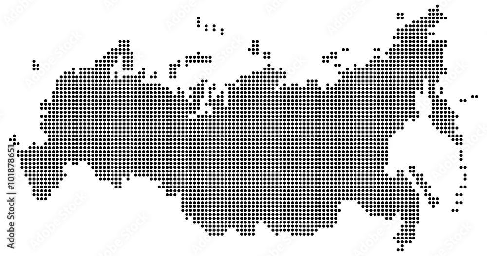 Russland in Punkten - Schwarz
