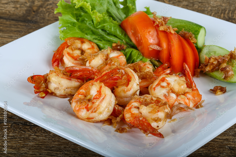 Grilled shrimps with garlic Grilled shrimps with garlic