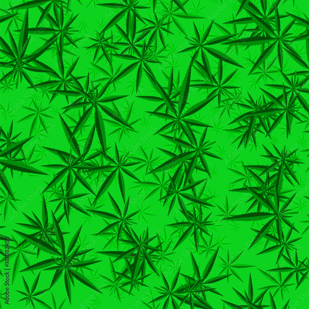 Green Cannabis Leaves Background Green Cannabis Leaves Background