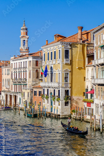 Old houses and gondola pier