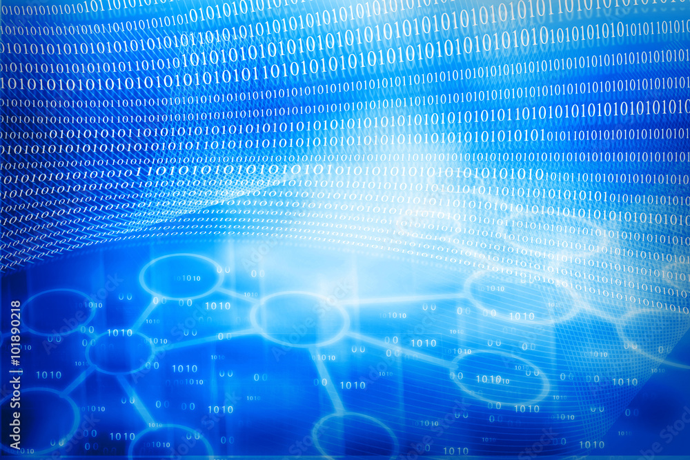 Hi-tech technological background. Binary stream Hi-tech technological background. Binary stream