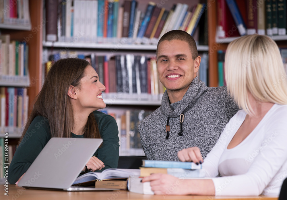 Students  in  library