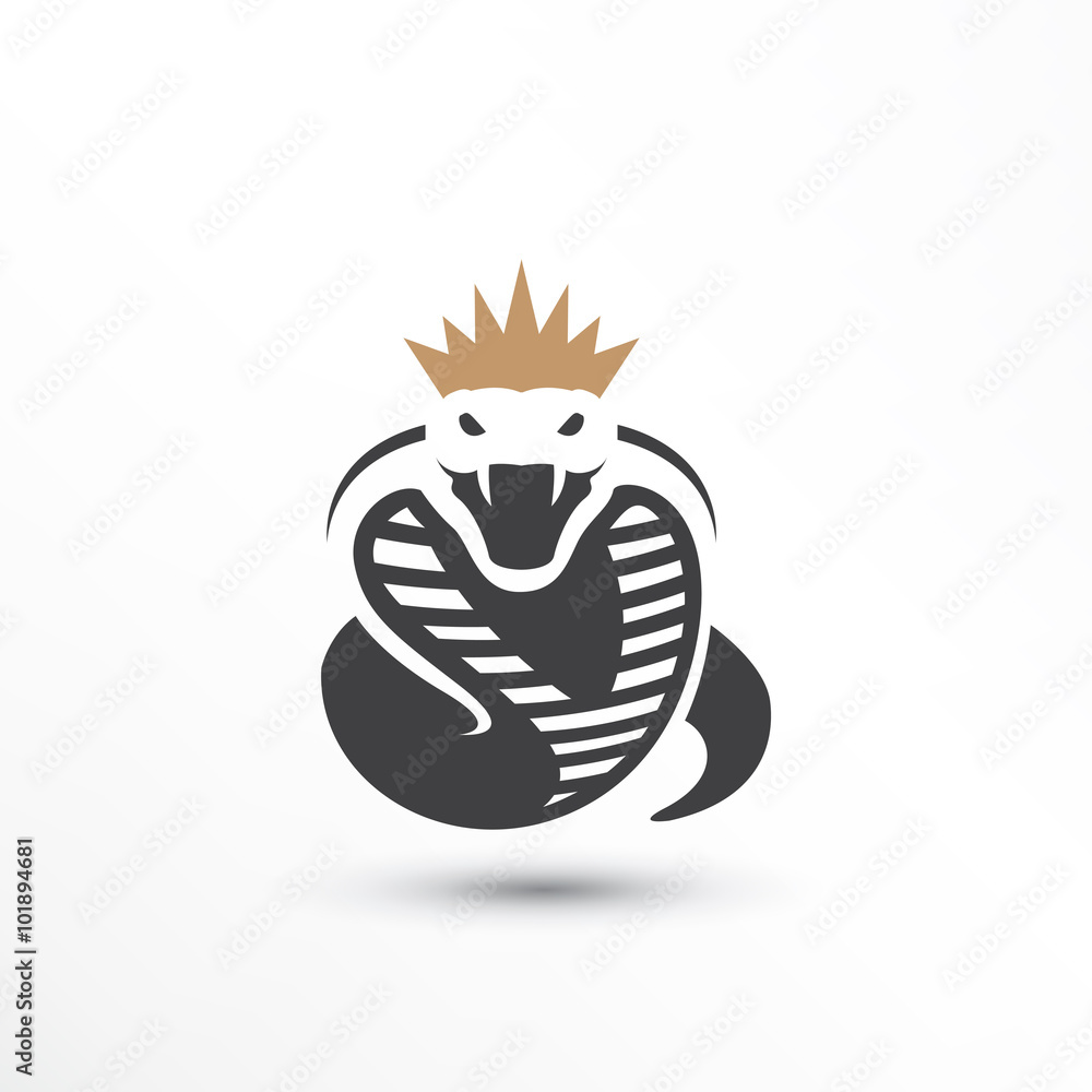 Obraz premium King Snake Logo