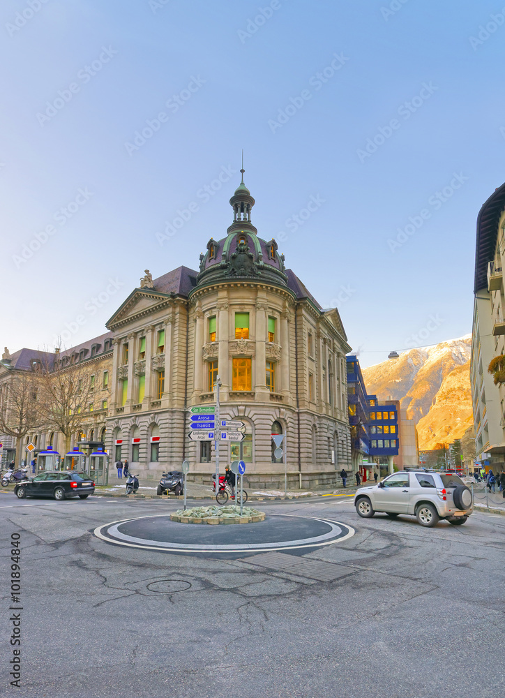 City center of the Old Town of Chur