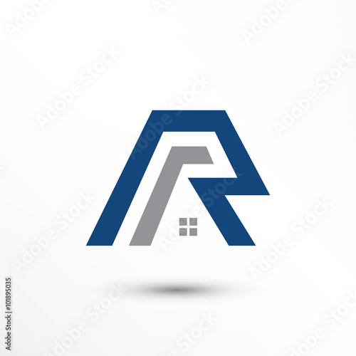 Free Download Abstract Home Letter R Logo - GFXLoad