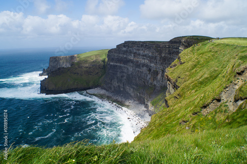 Idyllic view of Cliffs of Moher against sky