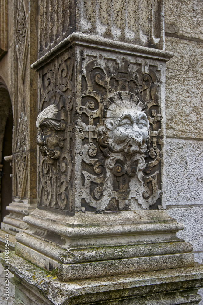 Stone Face Sculpture in the Old Town of Solothurn