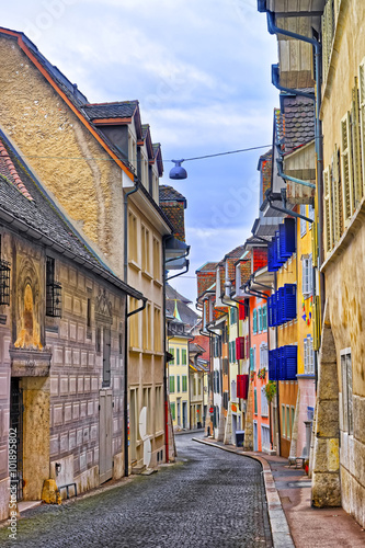 Fototapeta Naklejka Na Ścianę i Meble -  Street in the Old Town of Solothurn