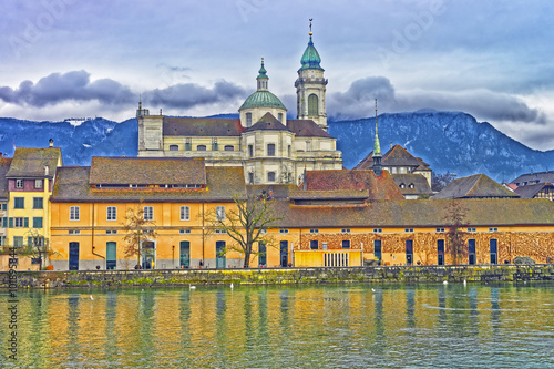 Waterfront of St Ursus Cathedral of Solothurn