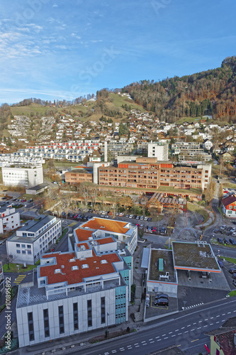 Panoramic view on the Hospital of the Thun City
