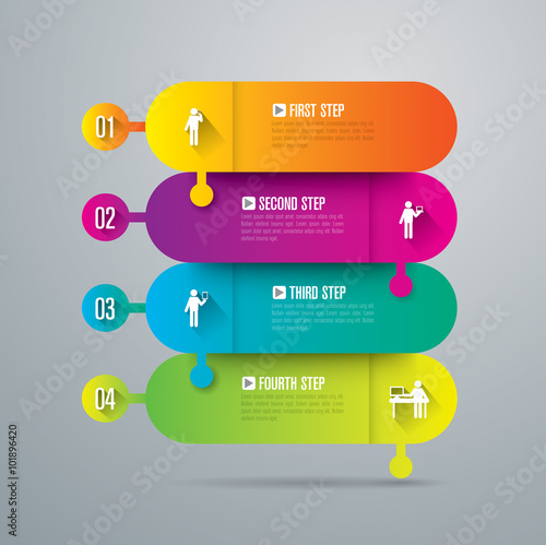 Infographic design template and marketing icons.