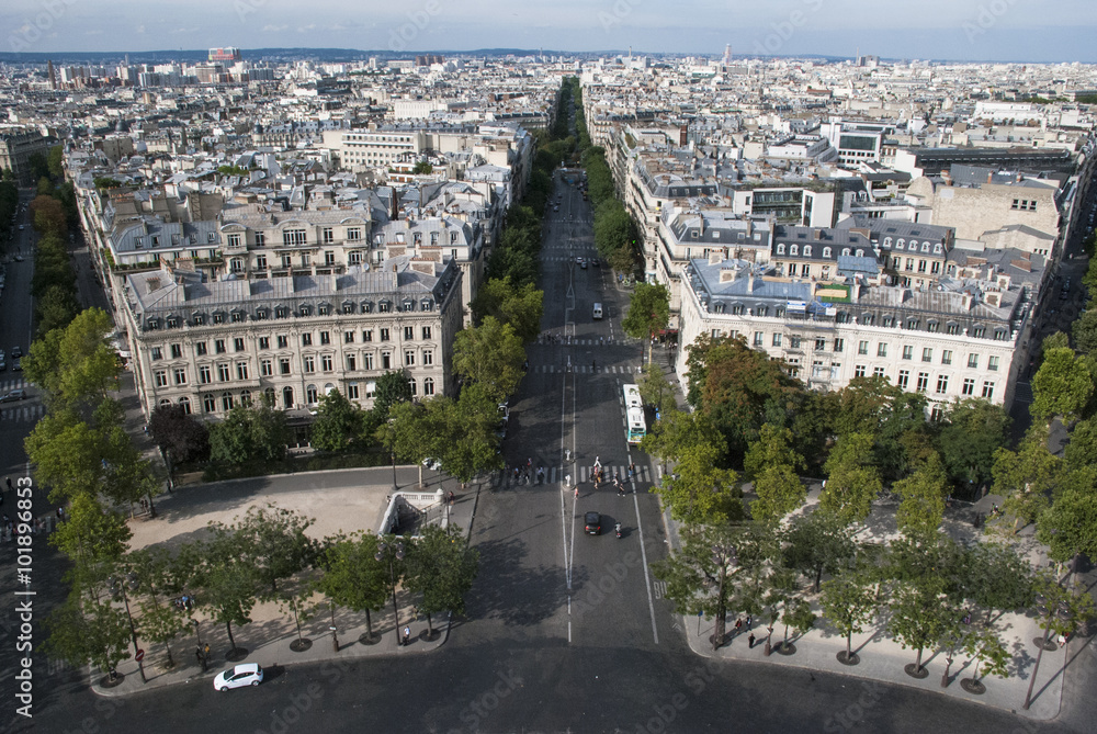 Paris Avenue from Triumphal Arch