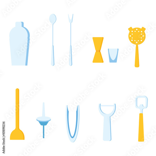 Bar Tools vector illustration
