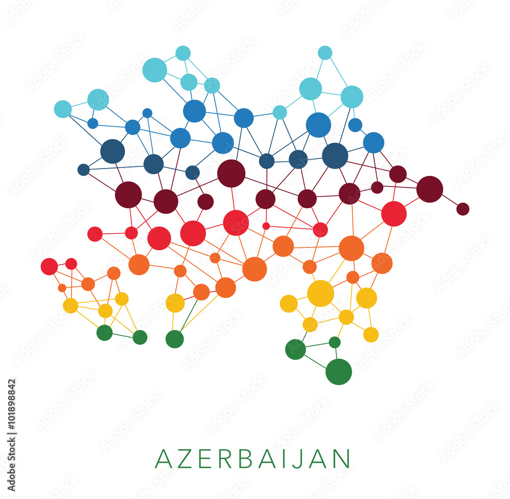 dotted texture Azerbaijan vector background dotted texture Azerbaijan vector background
