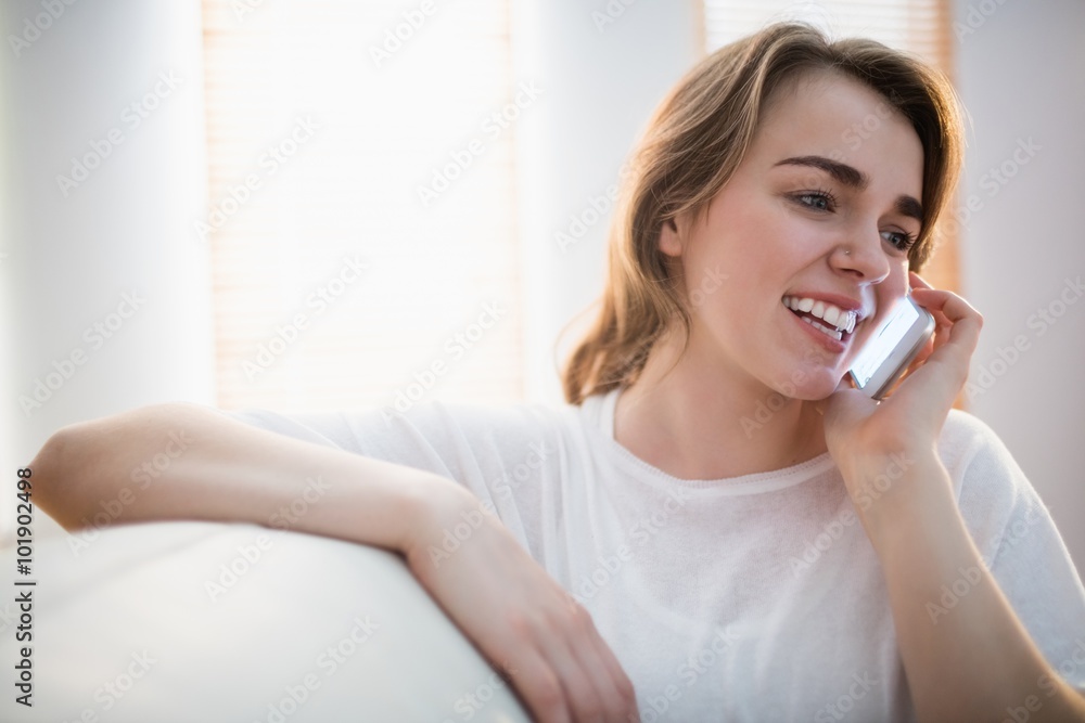 Pretty woman calling on the phone Pretty woman calling on the phone