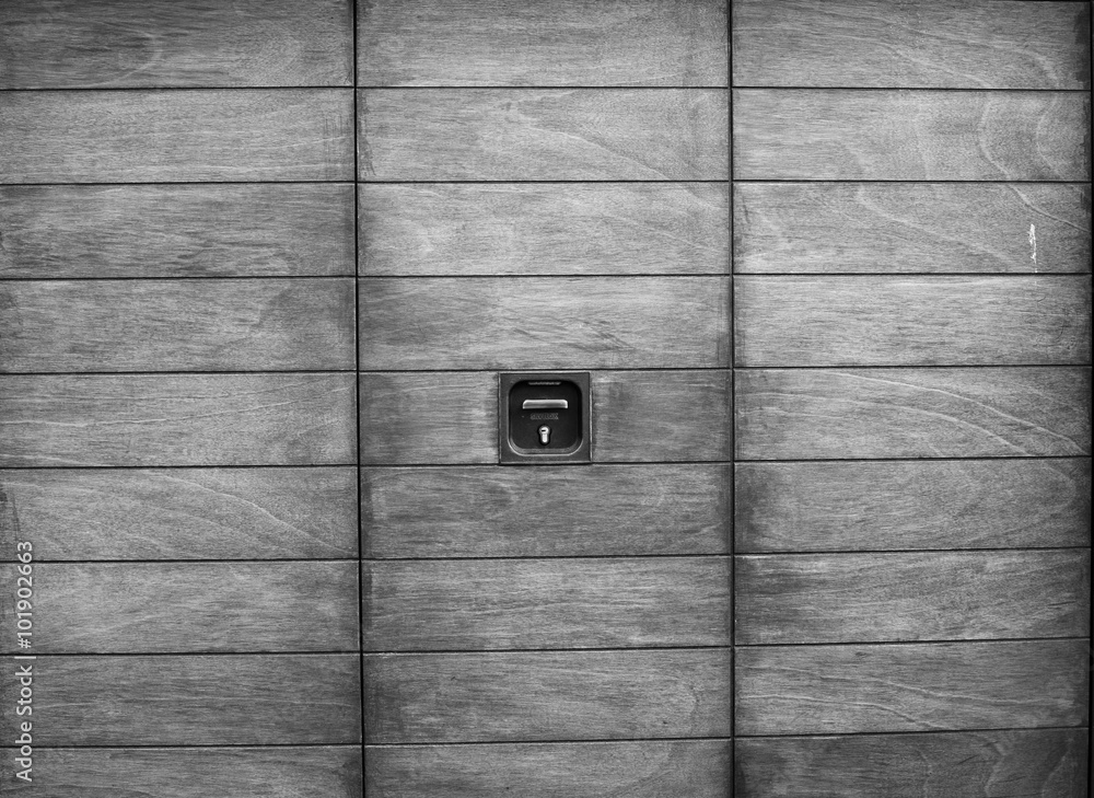 Fotografie Varnished wooden door.