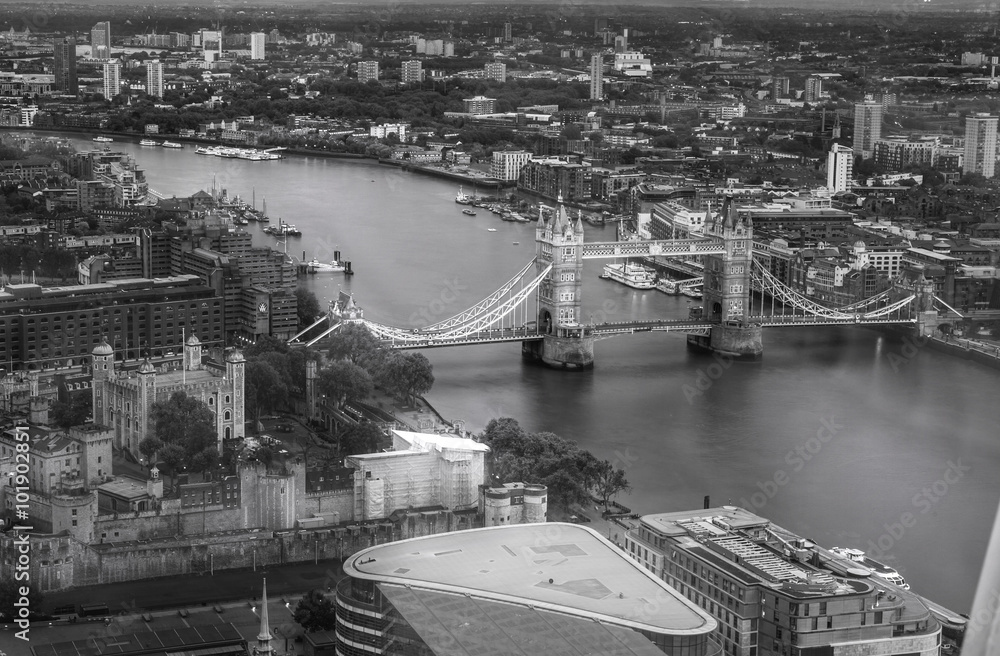 LONDON, UK - MAY 22, 2015:  Tower bridge and River Thames