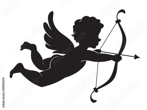 Shape of Cupid. Angel for Valentine's Day