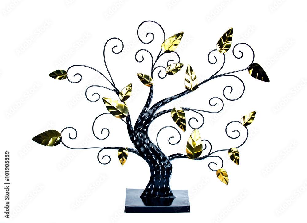 Obraz premium Jewelry tree on white background