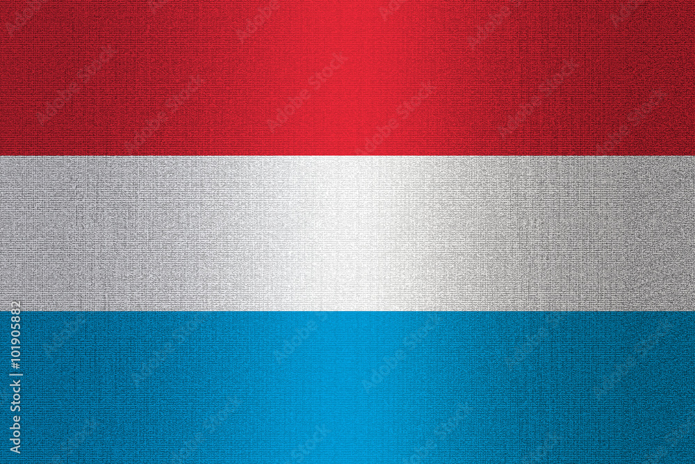 Flag of Luxembourg on stone