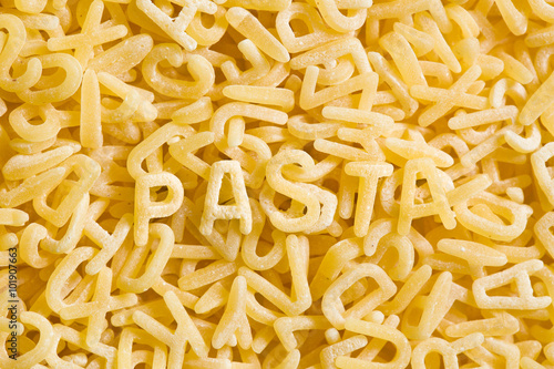 alphabet pasta