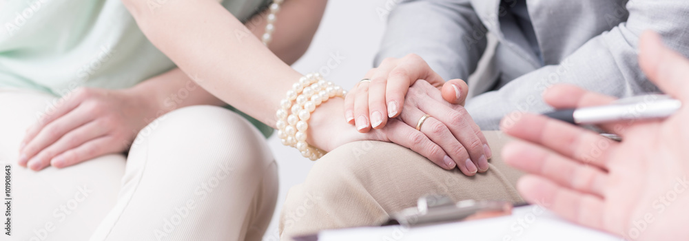 Fotografie Pair  overcoming marital crisis