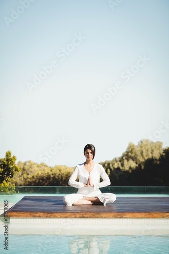 Calm brunette doing yoga © WavebreakmediaMicro