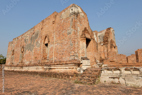 archaeological site at Ayutthaya in thailand,
