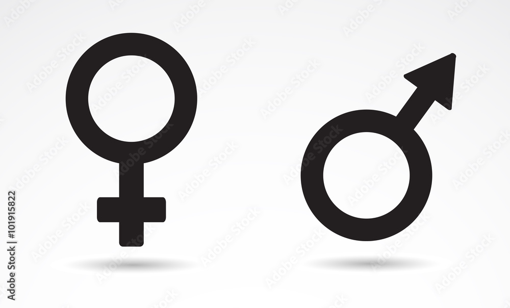 Sex symbol vector icons. Sex symbol vector icons.