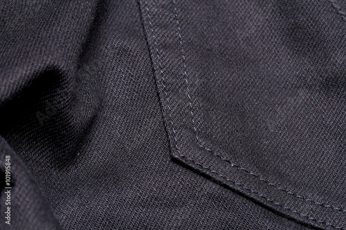 Texture of black jeans