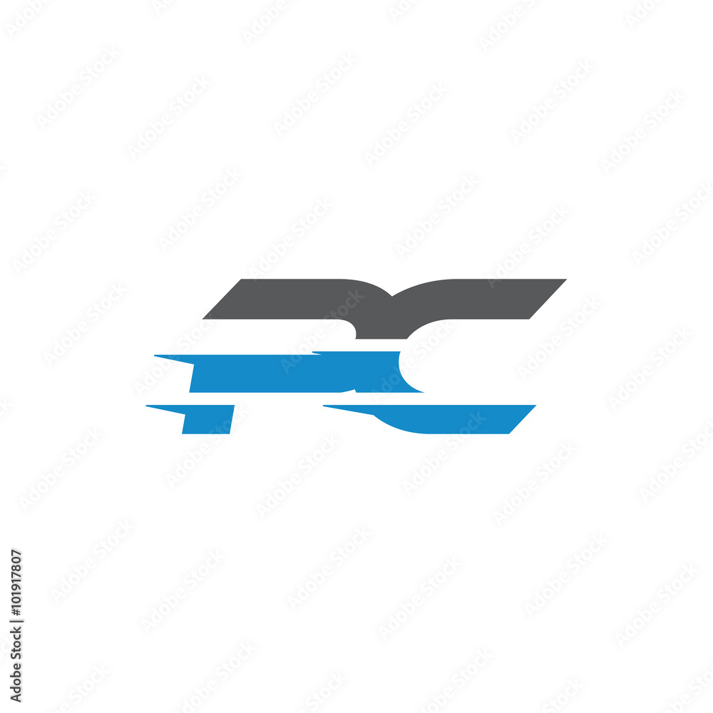 Simple Modern Dynamic Letter Initial Logo pc Simple Modern Dynamic Letter Initial Logo pc