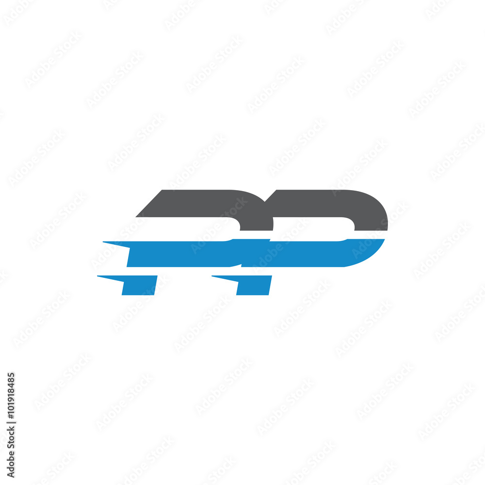 Simple Modern Dynamic Letter Initial Logo pp Simple Modern Dynamic Letter Initial Logo pp