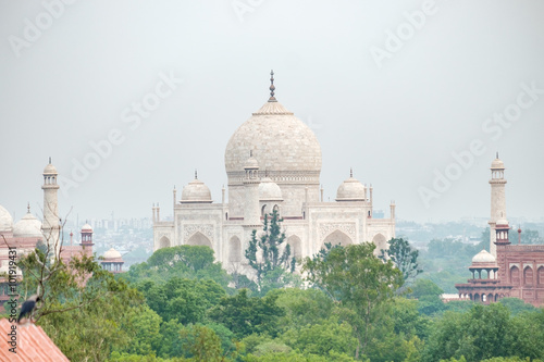 morning time view of taj mahal World Heritage Site ,Agra, India,