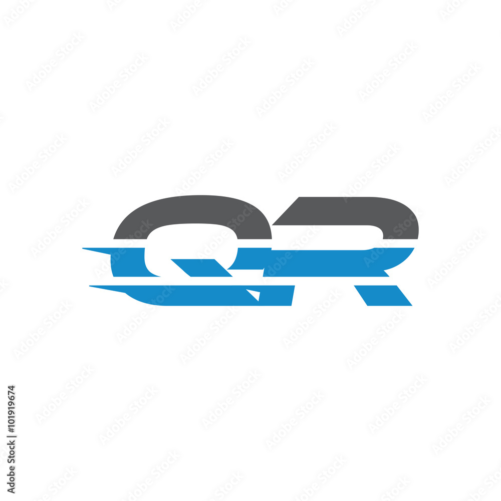 Simple Modern Dynamic Letter Initial Logo qr Simple Modern Dynamic Letter Initial Logo qr