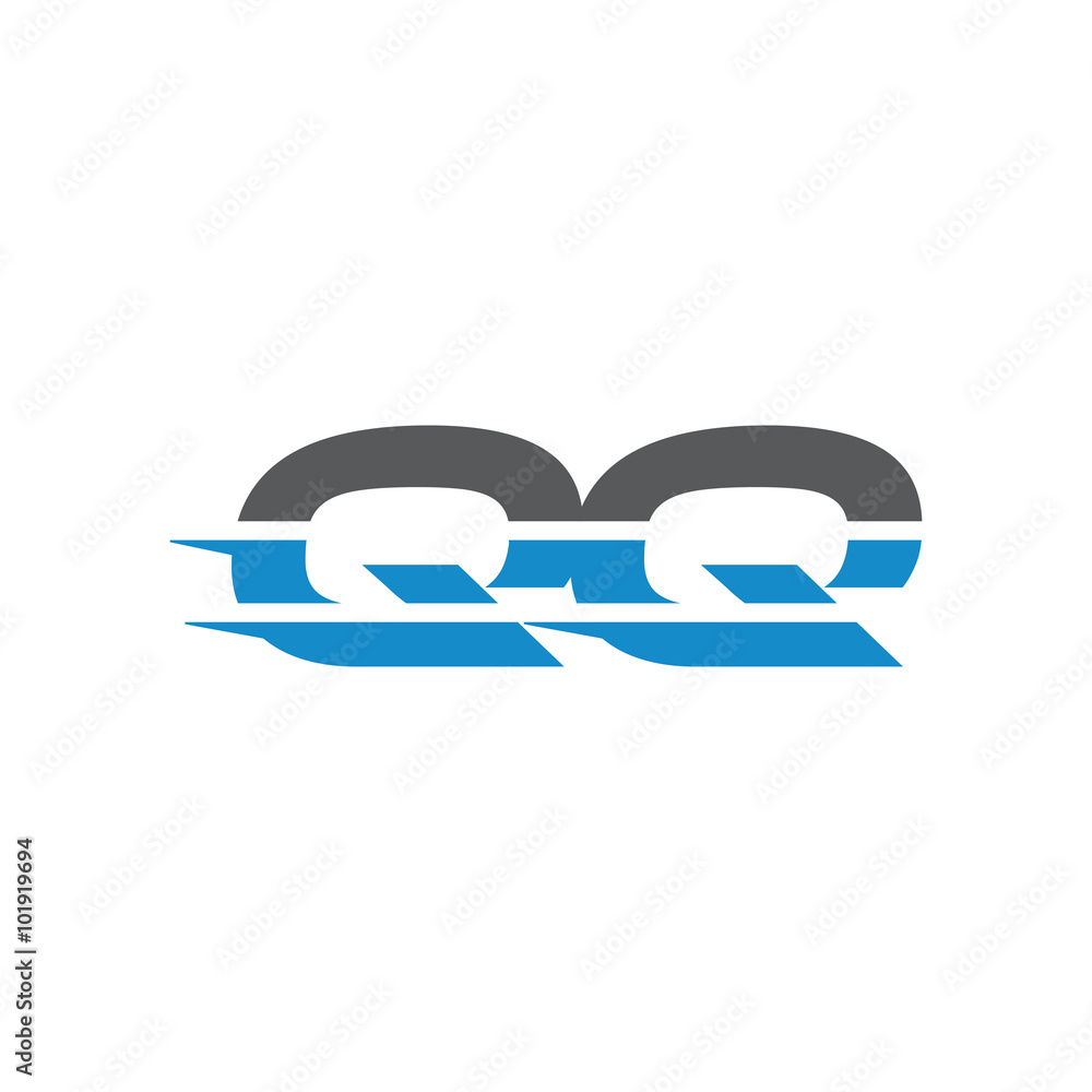 Simple Modern Dynamic Letter Initial Logo qq Simple Modern Dynamic Letter Initial Logo qq