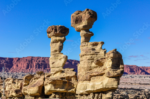 The Submarine rock formation in the Ischigualasto National Park, photo