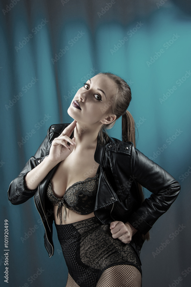 Fototapeta premium young beautiful sexy erotic woman