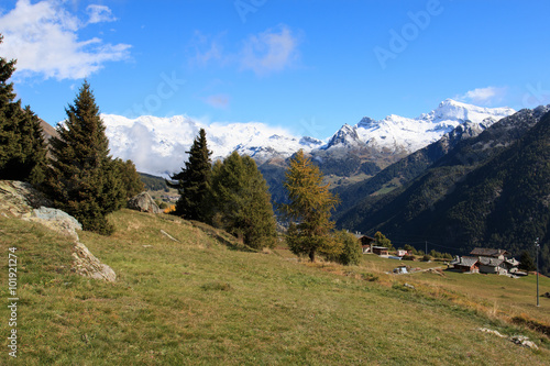 Gruppo del Monte Rosa dalle valle Ayas